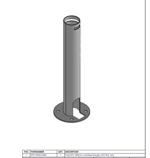 SpacePole 300mm SP2 pole