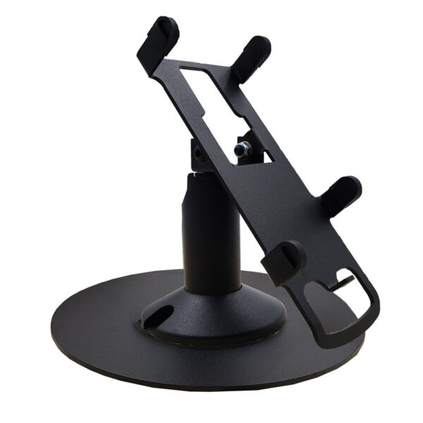 PAX A930 (Shift4) Low Freestanding Swivel and Tilt Stand with Round Plate