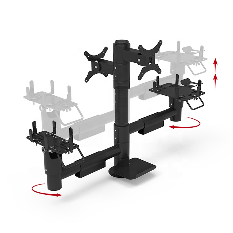 Adjusted Height POS Machine Stand Pole POS Mounting Solutions With 360 Rotatable
