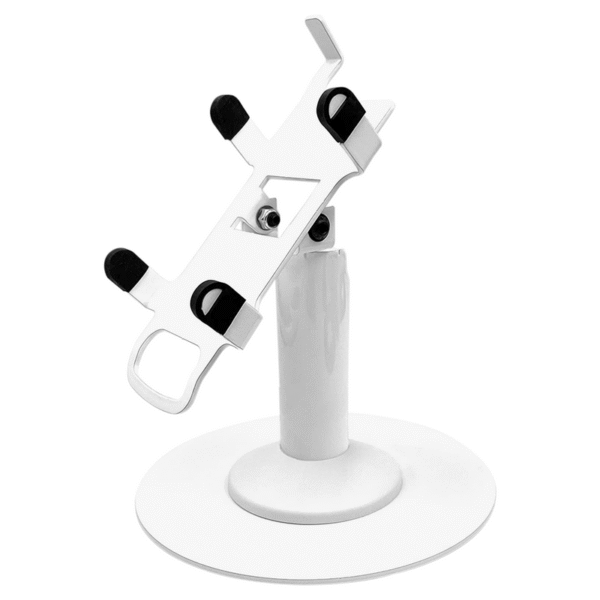 PAX A920 / A920 Pro Freestanding Swivel and Tilt Stand with Round Plate (White)
