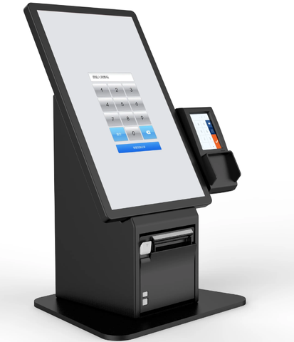 Android Touch Screen Order Payment Advertising Display Screen Kiosk Self Service Checkout Kiosk Monitor Pos Stand