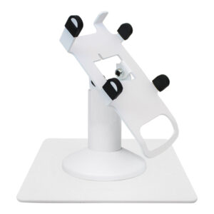 Dejavoo Z3 / Dejavoo Z6 Low Freestanding Swivel and Tilt Stand with Square Plate (White) - Fits Dejavoo Z6 HW # v1.3