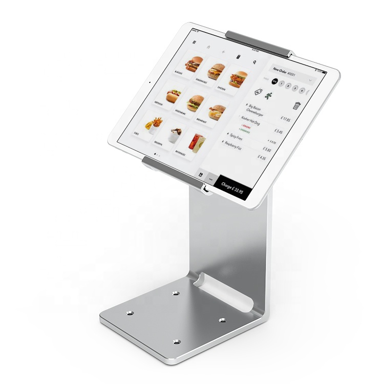 Desktop Security Display Flip Back and Forth 145 Degrees Aluminum Tablet Stand Pos for Ipad