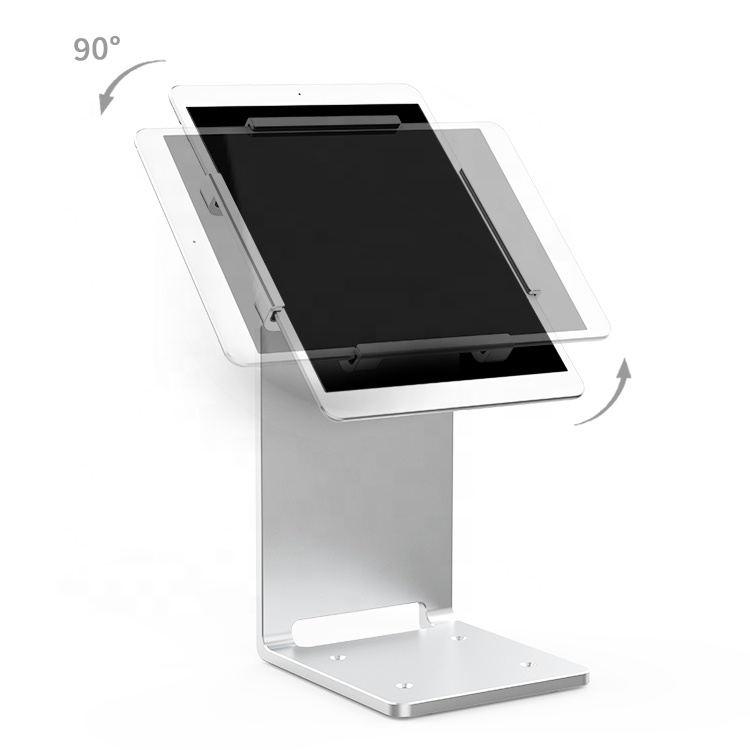 Aluminum Adjustable Tablet Stand Counter Top POS System Stand for iPad