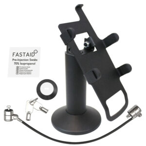 First Data FD35 / First Data FD40 Swivel and Tilt Stand with Device to Stand Security Tether Lock, Two Keys 8"