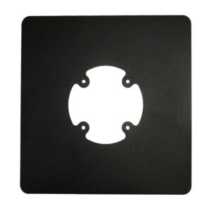 Freestanding Black Square Base Plate