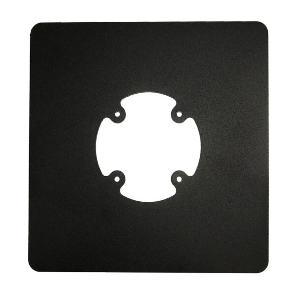 Freestanding Black Square Base Plate