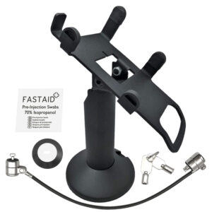 Dejavoo Z3 / Dejavoo Z6 Swivel and Tilt Stand with Device to Stand Security Tether Lock, Two Keys 8" - Fits Dejavoo Z6 HW # v1.3