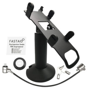 Ingenico Desk 3500 / Desk 5000 Swivel and Tilt Stand with Device to Stand Security Tether Lock, Two Keys 8"