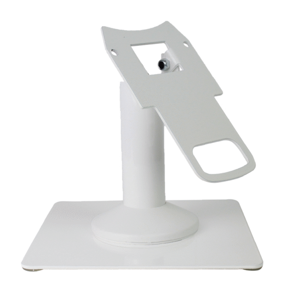 Clover Mini/Clover Mini 3 Freestanding Swivel and Tilt Stand (White) with Square Plate