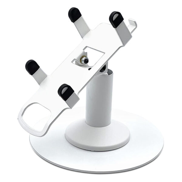 Valor Paytech VL100 Low Freestanding Swivel and Tilt Stand with Round Plate (White)