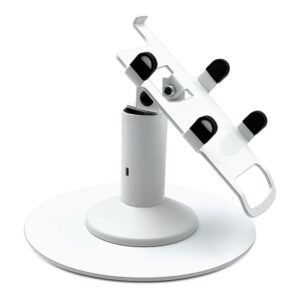 First Data FD35 & FD40 Low Swivel and Tilt Freestanding Stand with Round Plate (White)