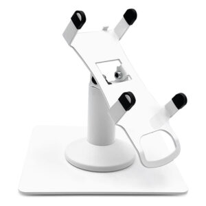 Valor Paytech VL100 Low Freestanding Swivel and Tilt Stand with Square Plate (White)