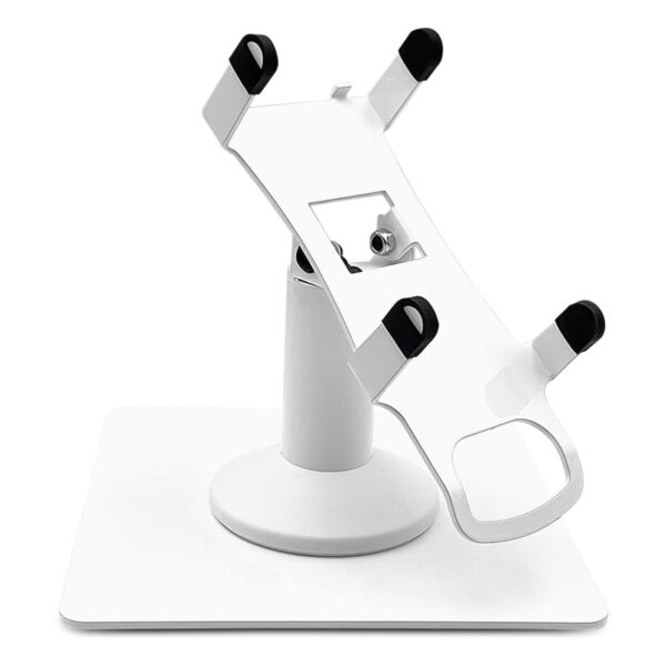 Valor Paytech VL100 Low Freestanding Swivel and Tilt Stand with Square Plate (White)
