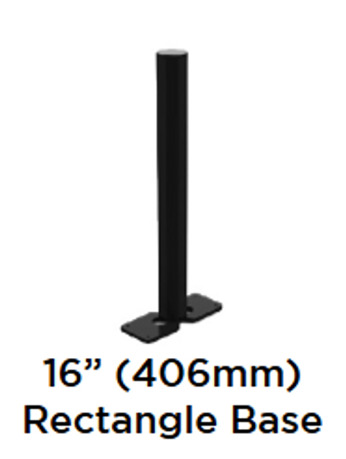 ENS MM-10-101 16" Pole and Rectangular Base
