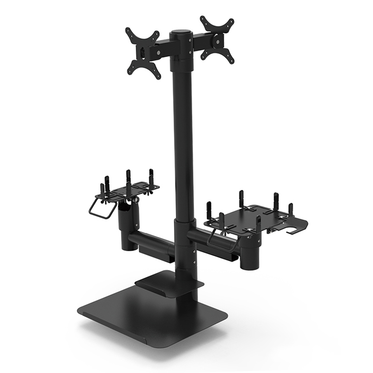 Metal Holder 360-degree Pole Mount Rotation Anti Theft Pos Monitor Stand for Tablet Pos