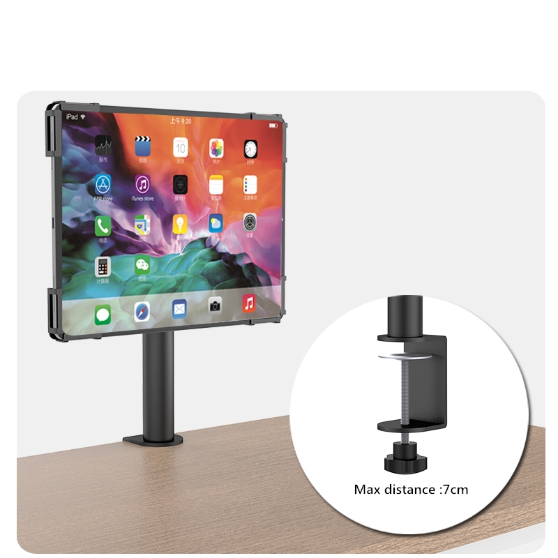 Metal Tablet Stand Holder for 7-13inch Restaurant POS Checkout Counter with Free Rotation 180 Degrees