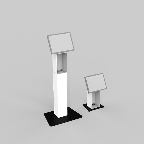 KS-06 Self-Service Restaurant POS Payment Terminal Kiosk Metal Floor Stand Unmanned Tablet PC Stands