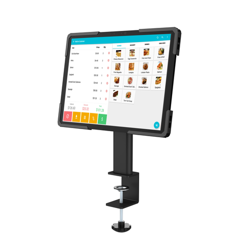 Restaurant-Pos-Stand-Holder-Checkout-Counter-Kiosk.png_480x480.png Restaurant Pos Stand Holder Checkout Counter Kiosk Universal Adjustable Anti Theft Stand for Tablets Desktop