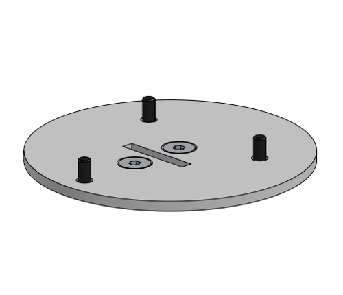 SPACEPOLE, MULTIGRIP PLATE FOR ZEBRA SCANNER DS9308