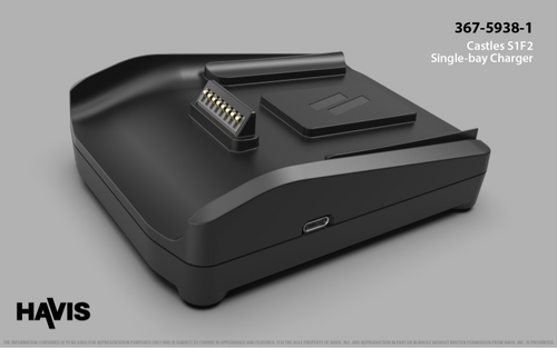 Single-Bay Charger for Castles S1F2 Mobile Payment Device