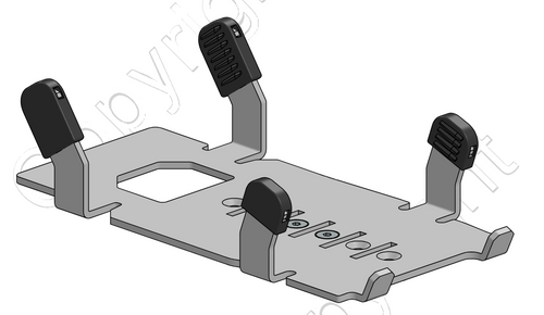Multigrip Backplate for Dejavoo QD4 and QD5 by SpacePole
