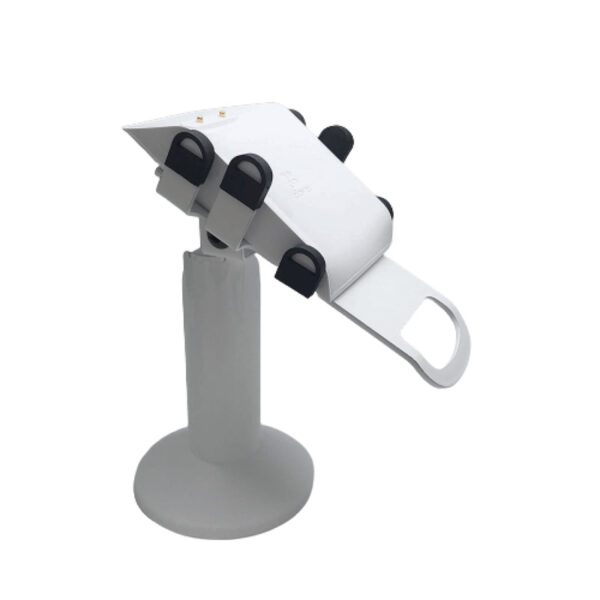 Clover Flex Screw Mounted Swivel and Tilt Stand with Charging Base (White) for C401U POS