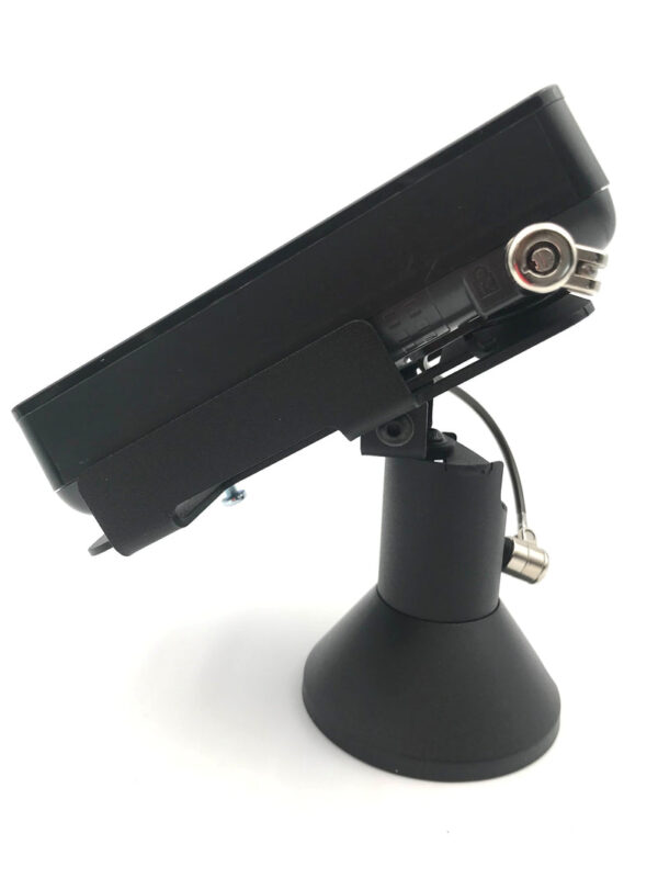Ingenico ISC 250 Low Swivel and Tilt Stand with Device to Stand Security Tether Lock, Two Keys 8"