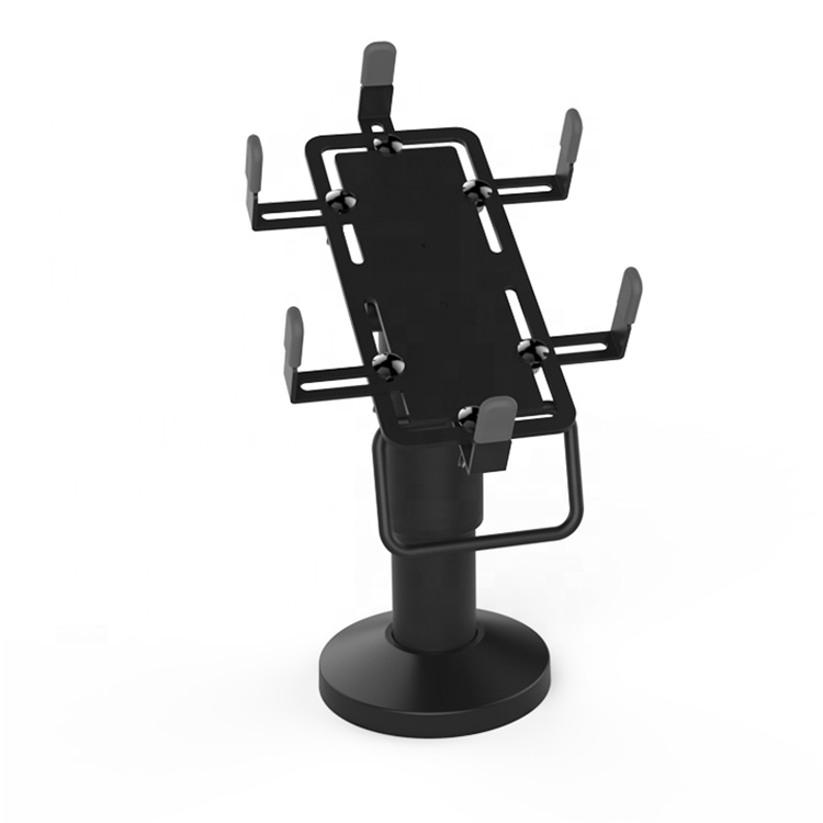 Black Terminal Pos Stand Swivel Credit Card Machine Pos Stand Holder